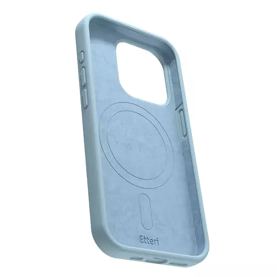 Husă Etteri Silicone Mag case pentru iPhone 16 Pro, Albastru deschis, 4 image