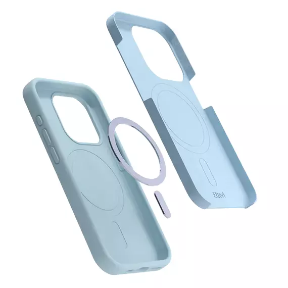 Husă Etteri Silicone Mag case pentru iPhone 16 Pro, Albastru deschis, 5 image