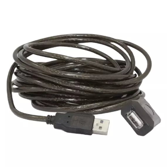 Cablu prelungitor Cablexpert UAE-01-10M, USB Type-A (F)/USB Type-A (F), 10m, Negru, 2 image