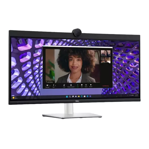 34" Monitor DELL P3424WEB, IPS 3440x1440 WQHD, Negru | Argintiu, 4 image