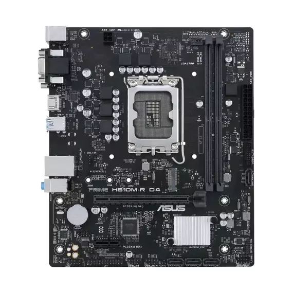 Placă de bază ASUS PRIME H610M-R D4-SI, LGA1700, Intel H610, Micro-ATX, 4 image