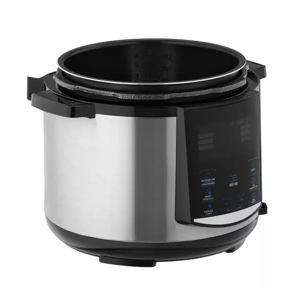 Aparat de gătit multifuncțional sub presiune Ardesto MPC-P225, Argintiu | Negru, 4 image