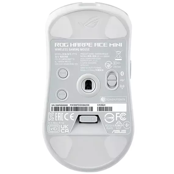 Gaming Mouse ASUS ROG Harpe Ace Mini, Alb, 3 image