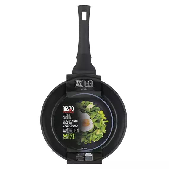 Tigaie RESTO 93325, 24cm, Negru, 4 image
