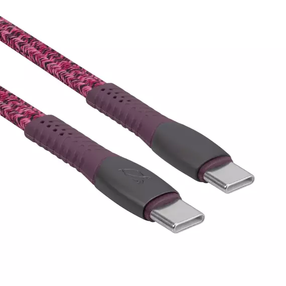 Cablu de încărcare și date Rivacase PS6105, USB Type-C/USB Type-C, 1,2m, Roșu, 7 image