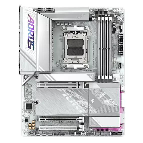 Placă de bază Gigabyte X870E A ELITE WF7 ICE, AM5, AMD X870E, ATX, 4 image