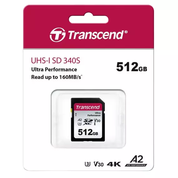 Card de Memorie Transcend SDXC 340S, 512GB (TS512GSDC340S), 2 image