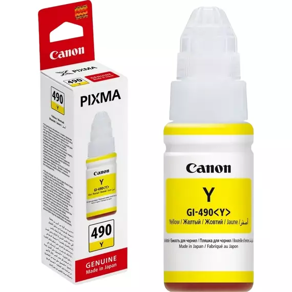Recipient de cerneală Canon GI-490, 0666C001, Galben, 4 image