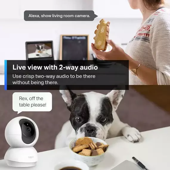TP-Link Indoor TAPO C210 (2-pack), 3Mpix, Pan/Tilt Home Security Wi-Fi Camera, 4 image