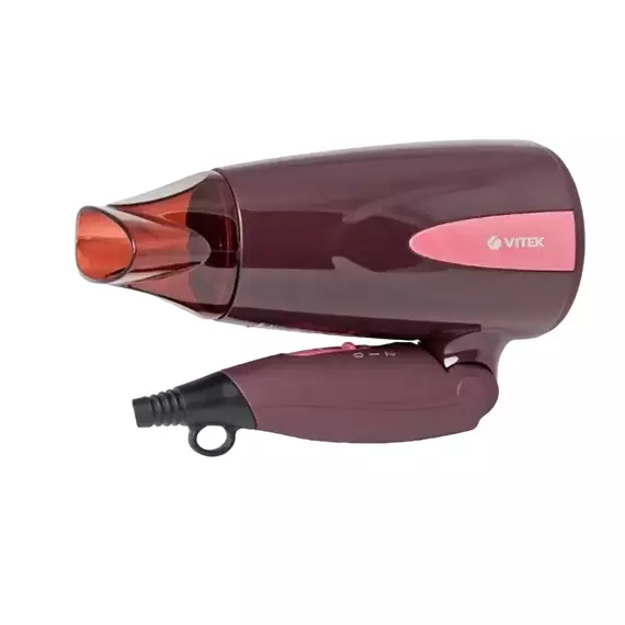 Uscător de păr compact VITEK VT-2261, 1300 W, Bordo, 3 image