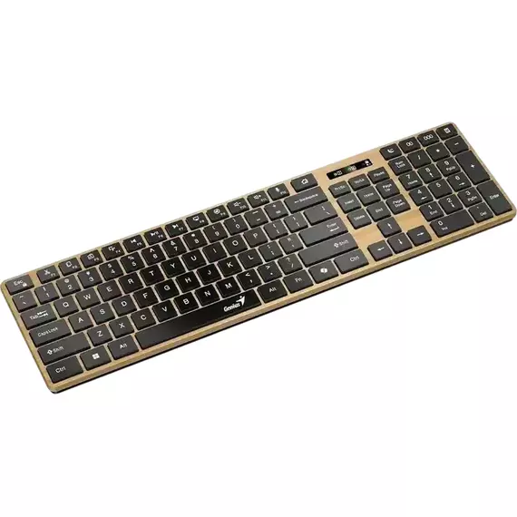 Tastatură Genius SlimStar 7250BT, Fără fir, Pine Wood, 4 image