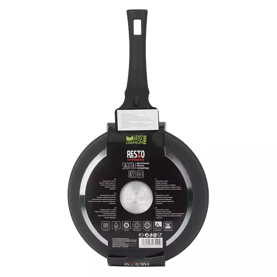 Tigaie RESTO 93325, 24cm, Negru, 7 image