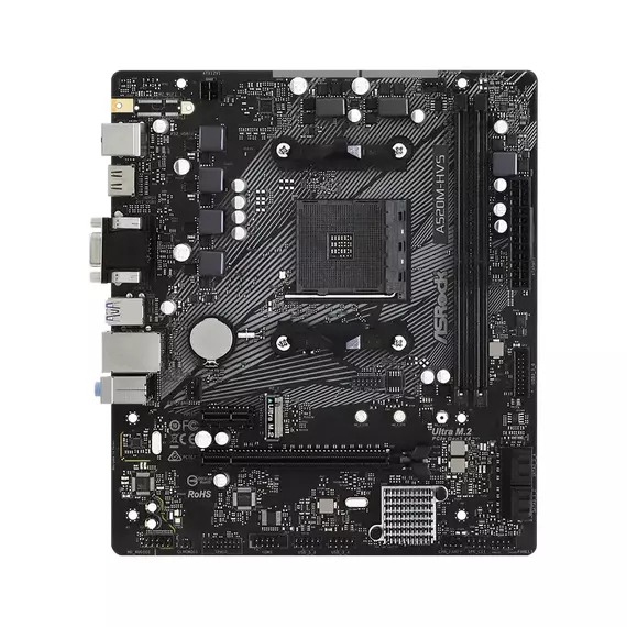 Placă de bază ASRock A520M-HVS, AM4, AMD A520, Micro-ATX, 2 image