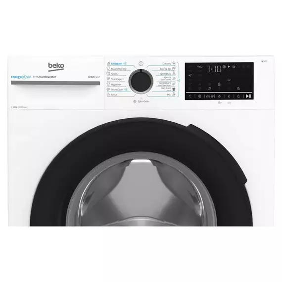 Mașină de spălat Beko BM3WFU410415WB, 10kg, Alb, 3 image