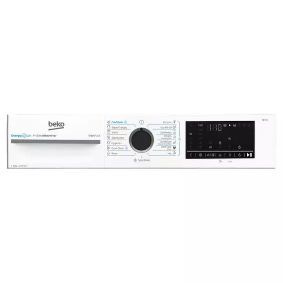 Mașină de spălat Beko BM3WFU410415WB, 10kg, Alb, 4 image