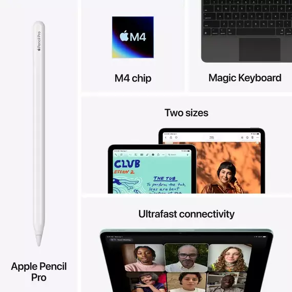 Tabletă Apple iPad Air 13 (2026), Wi-Fi + 5G, 12GB/256GB, Starlight, 4 image