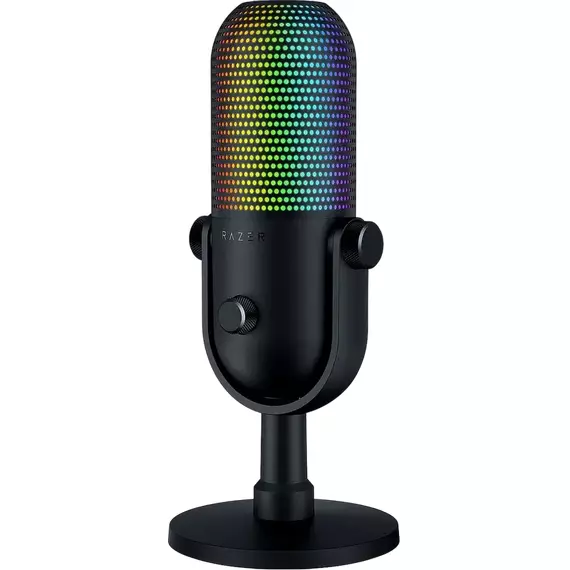 Microfon Gaming Razer Seiren V3 Chroma, Cu fir, Negru, 2 image