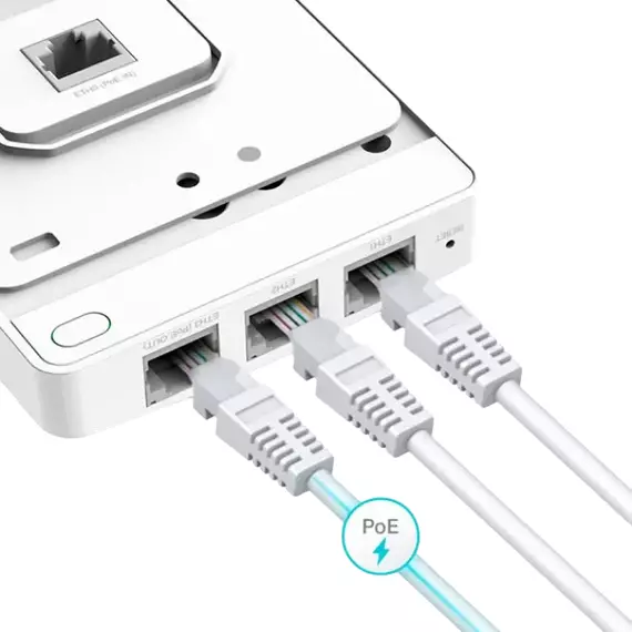 Punct de acces fără fir TP-LINK EAP235-Wall, 300 Mbps, 867 Mbps, Alb, 2 image