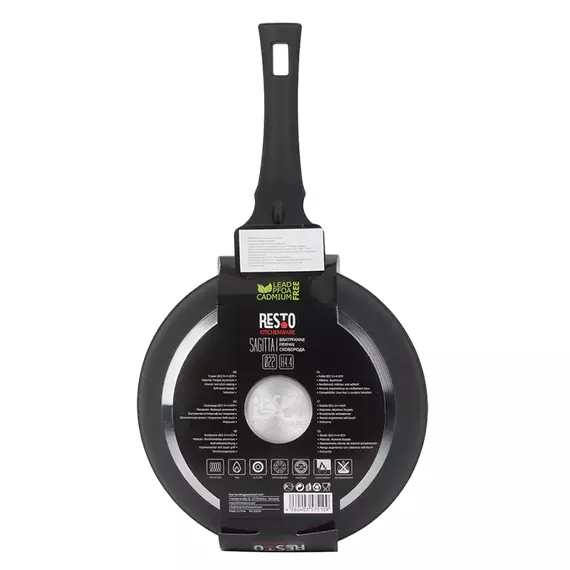 Tigaie RESTO 93326, 26cm, Negru, 5 image