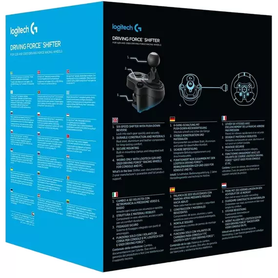 Schimbător de viteze Logitech G29/G920, Negru, 2 image