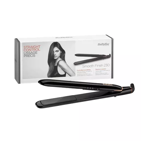 Placă de îndreptat părul BaByliss Smooth Finish ST250E, Negru, 6 image