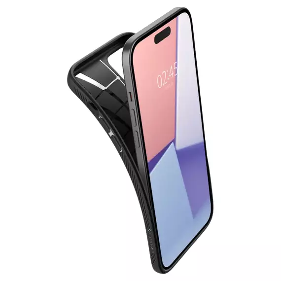 Husă Spigen iPhone 15 Plus Liquid Air, Negru Mat, 5 image