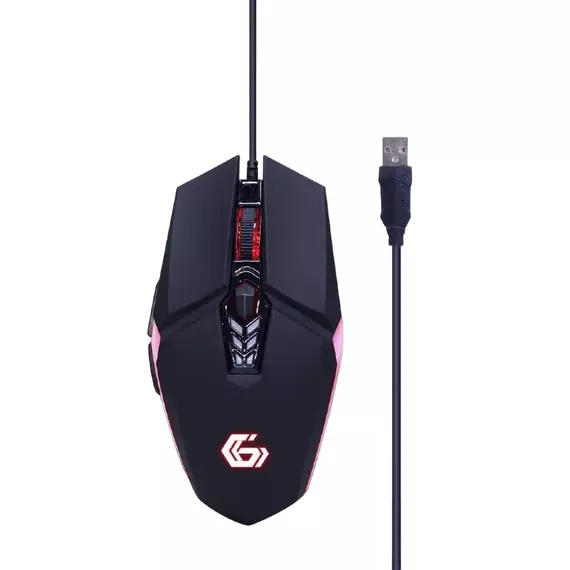 Set Tastatură + Mouse + Mouse Pad + Căști Gembird GGS-UMGL4-02, Cu fir, Negru, 4 image