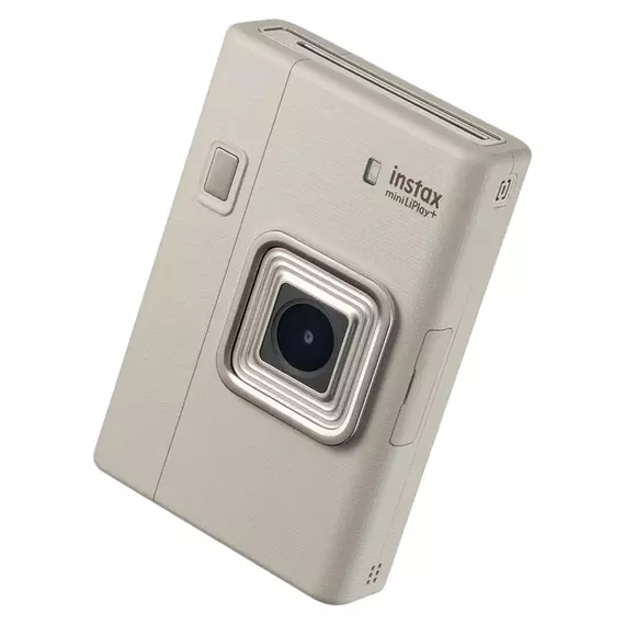 Cameră Foto Fujifilm Instax Mini LiPlay+, Sand Beige, 3 image