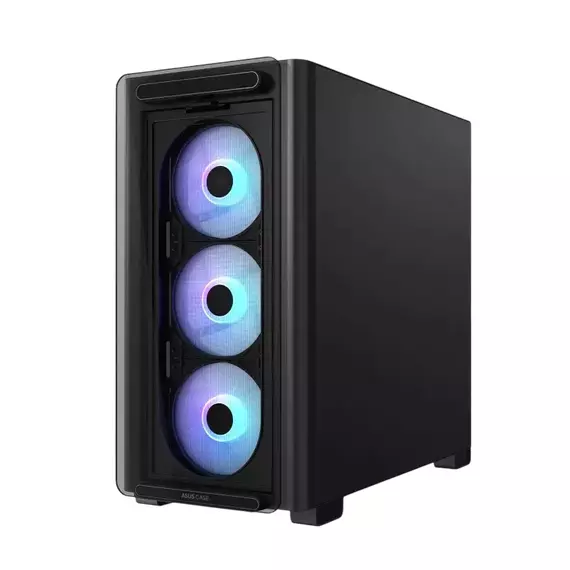 Carcasă PC ASUS A23 PLUS TG ARGB, Mini-Tower, Negru, 4 image
