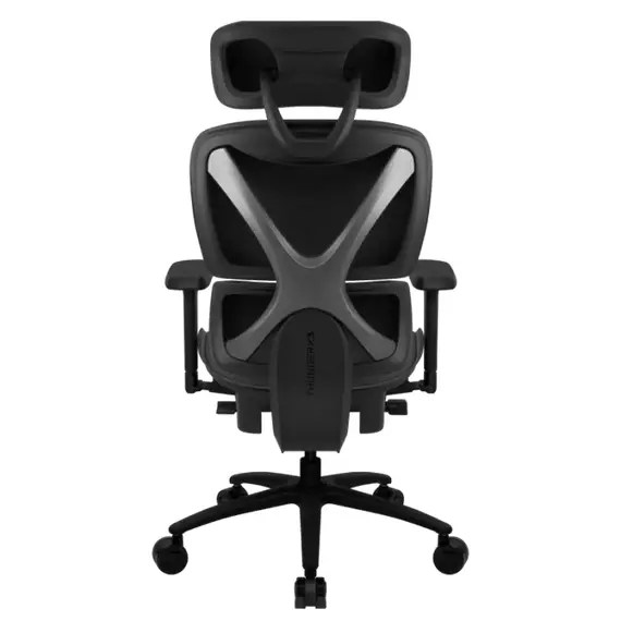 Scaun de birou ThunderX3 XTC Loft, Plasă Respirabilă, PU Piele, Gri inchis, 4 image