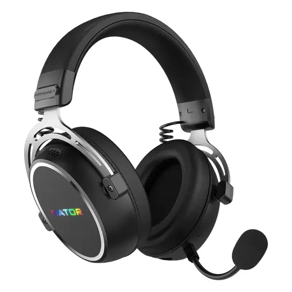 Căști gaming HATOR Hypergang 3, Fără fir, Negru, 2 image