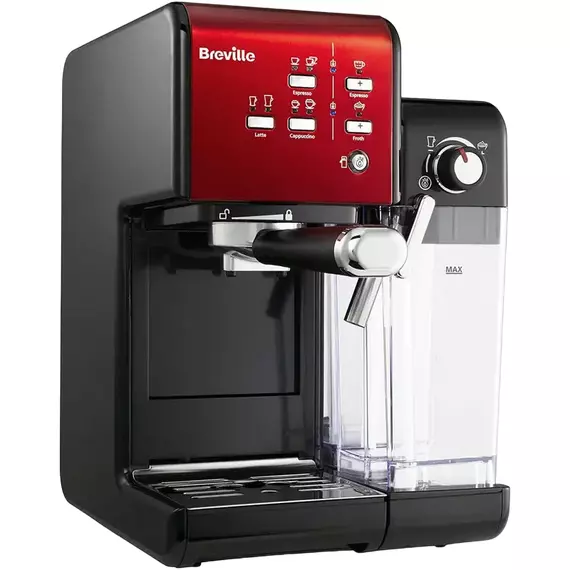 Cafetiera manuala Breville Prima Latte II VCF109X-01, 1050W, Roșu, 4 image