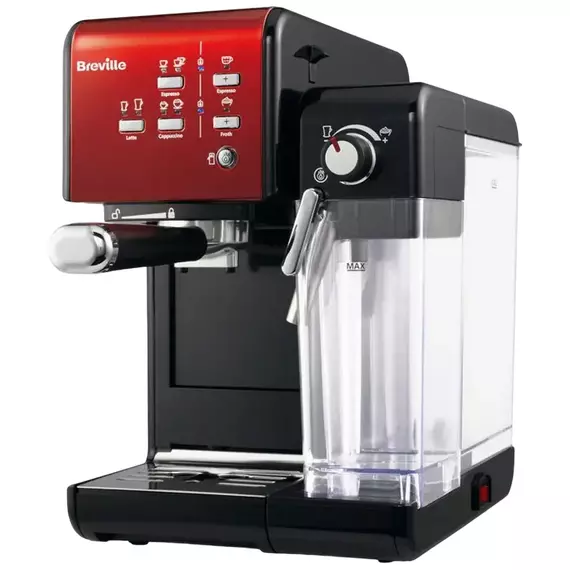 Cafetiera manuala Breville Prima Latte II VCF109X-01, 1050W, Roșu, 7 image