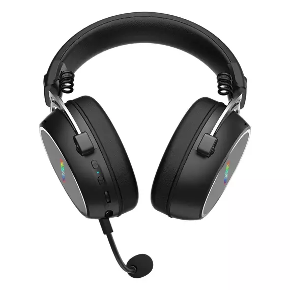 Căști gaming HATOR Hypergang 3, Fără fir, Negru, 3 image