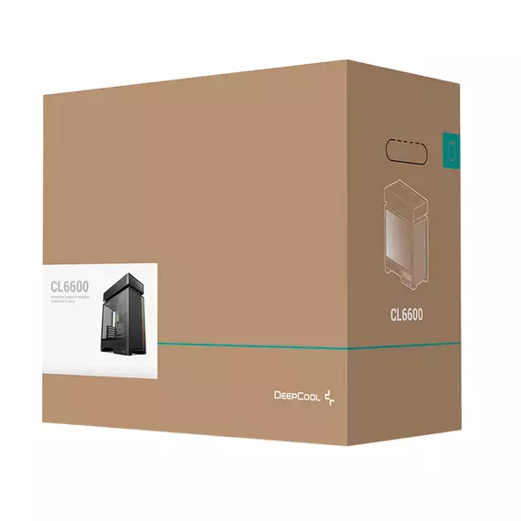 Carcasă PC Deepcool CL6600, Midi-Tower, Fără PSU, Negru, 7 image