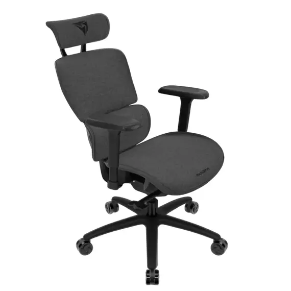Scaun de birou ThunderX3 XTC Loft, Plasă Respirabilă, PU Piele, Gri inchis, 5 image