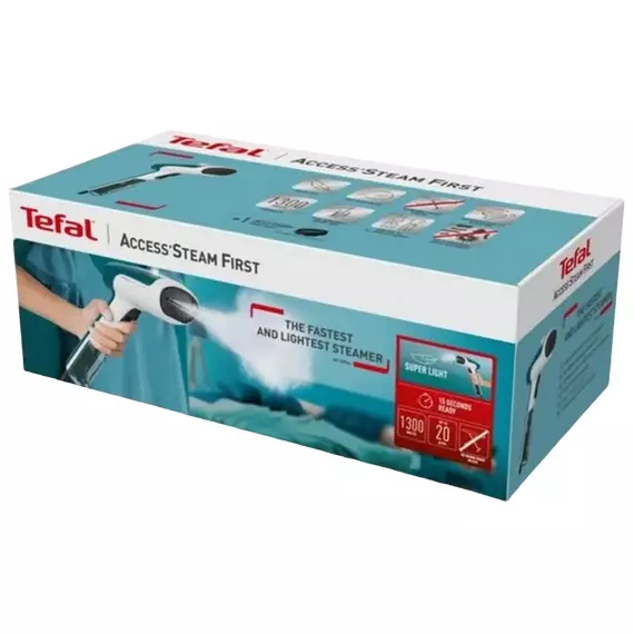 Aparat de călcat vertical cu aburi Tefal DT6131E0, Alb | Turcoaz, 5 image