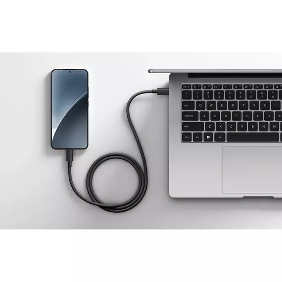 Cablu de încărcare și date Xiaomi BHR087KGL, USB Type-C/USB Type-C, 1m, Negru, 4 image