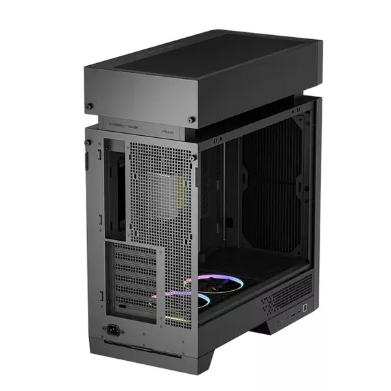 Carcasă PC Deepcool CL6600, Midi-Tower, Fără PSU, Negru, 6 image