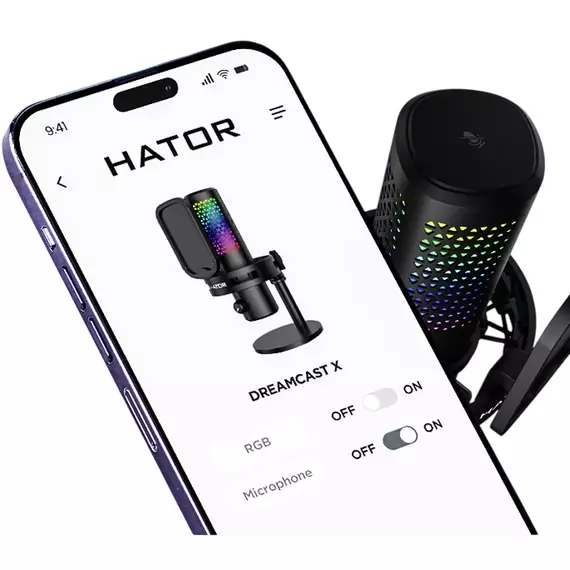 Microfon pentru calculator HATOR Dreamcast X RGB, Cu fir, Negru, 5 image