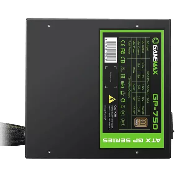 Sursă Alimentare PC Gamemax GP-750, 750W, ATX, Nemodular, 5 image