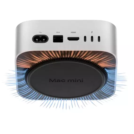 Sistem Desktop PC Apple Z1CF0012R, Mac mini, M4 with 10-core CPU and 10-core GPU, 24GB/1024GB, M4 10-core GPU, macOS Tahoe, 6 image