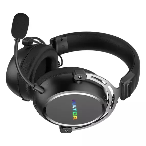 Căști gaming HATOR Hypergang 3, Fără fir, Negru, 4 image
