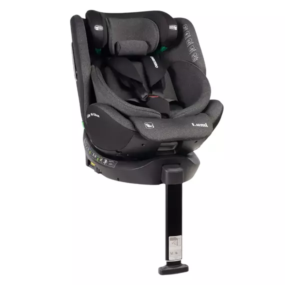 Scaun auto Caretero Lumi i-Size, Grupa 0+/1/2/3 (0-36 kg), Gri inchis, 2 image