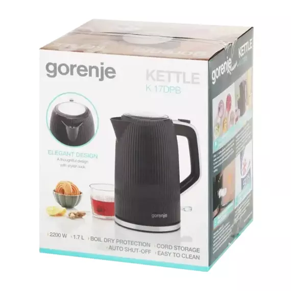 Fierbător electric Gorenje K17DPB, Negru, 7 image