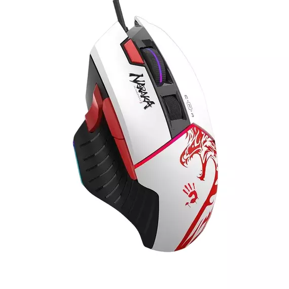 Gaming Mouse Bloody W95 Max Naraka, Alb, 3 image