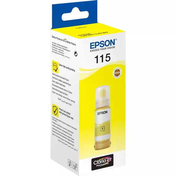 Recipient de cerneală Epson 115 EcoTank, 70ml, Galben, 2 image