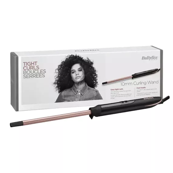 Ondulator de păr BaByliss Tight Curls Wand C449E, Negru | Roz, 2 image