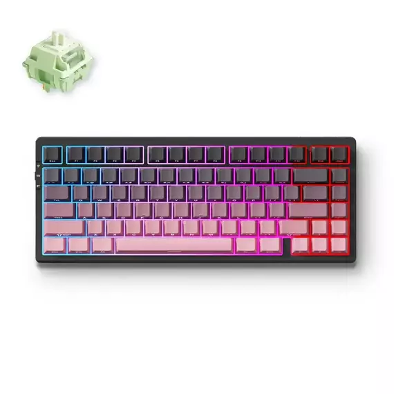 Tastatură MCHOSE G75 Pro, Cu fir / Fără fir, Negru | Roz, 2 image