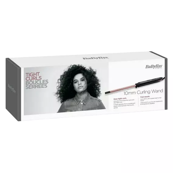 Ondulator de păr BaByliss Tight Curls Wand C449E, Negru | Roz, 3 image